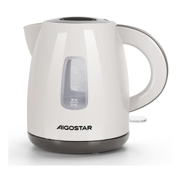 Aigostar - Chaleira 1,2l 2200W/230V bege