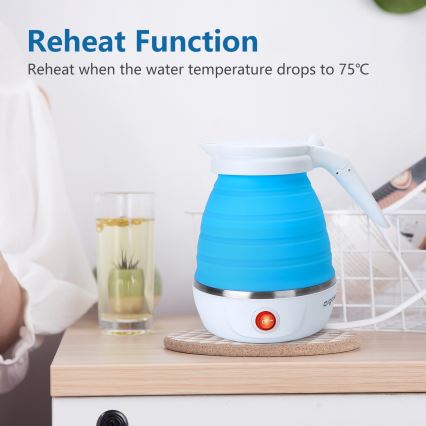 Aigostar - Chaleira de viagem 600ml 1000W/230V