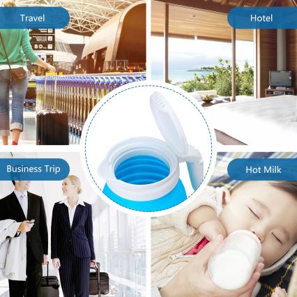 Aigostar - Chaleira de viagem 600ml 1000W/230V