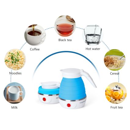 Aigostar - Chaleira de viagem 600ml 1000W/230V