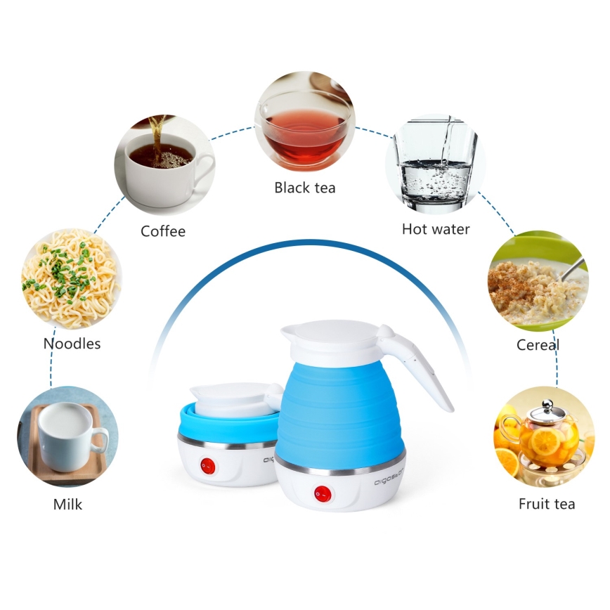 Aigostar - Chaleira de viagem 600ml 1000W/230V