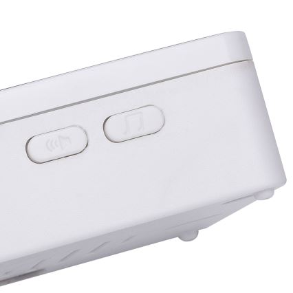 Aigostar - CONJUNTO 2x Campainhas sem fios 3xAA/12V IP44 branco/preto