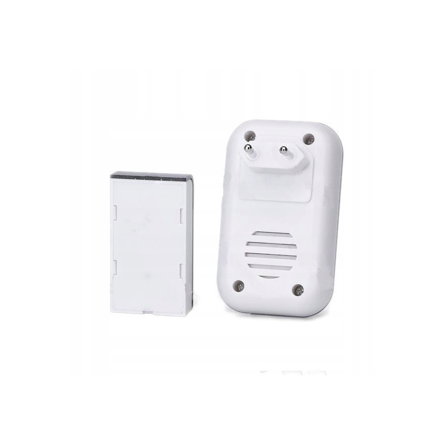 Aigostar - CONJUNTO 2x Campainhas Sem Fios Plug-in 230V/12V IP44 branco