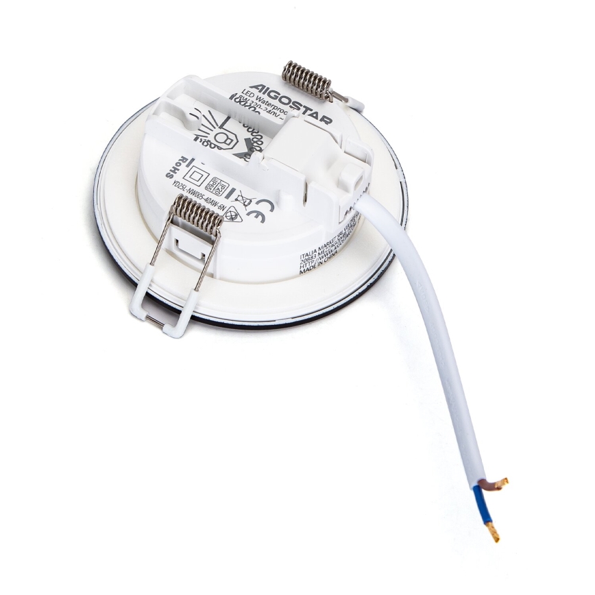 Aigostar - CONJUNTO 3x Focos de encastrar exterior LED LED/4,8W/230V 6500K IP65 preto