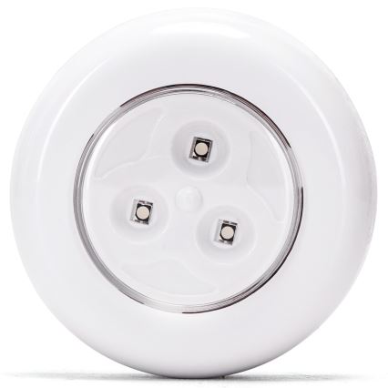 Aigostar - Conjunto de 3 LEDs RGB Candeeiro noturno portátil LED/3xAAA + controlo remoto