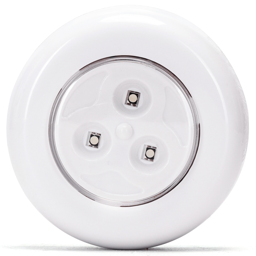 Aigostar - Conjunto de 3 LEDs RGB Candeeiro noturno portátil LED/3xAAA + controlo remoto