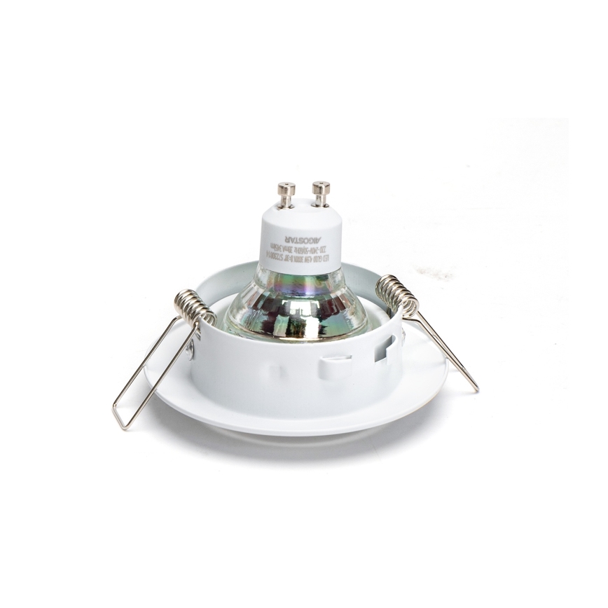 Aigostar - Conjunto 3x Luminárias LED de Embutir 1xGU10/4,5W/230V 3000K brancas