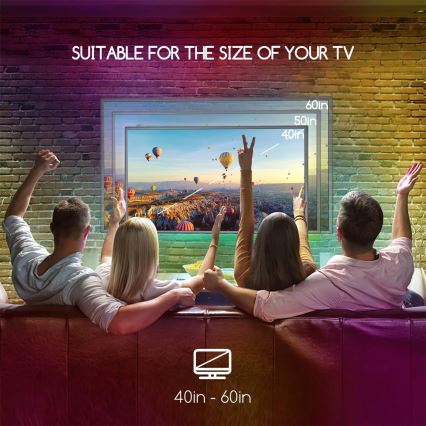 Aigostar - CONJUNTO 4x Tira LED RGB com regulação 0,5m LED/2,5W/5V IP65 + CR