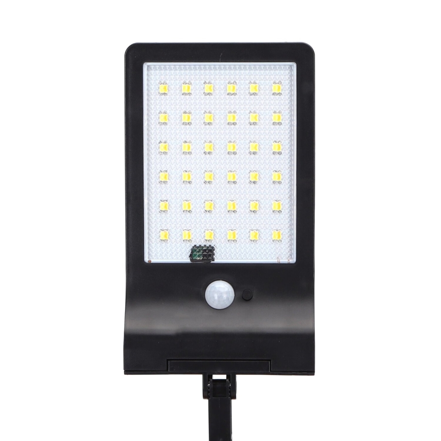 Aigostar - Conjunto 2x Lâmpada solar de rua LED com sensor LED/3W/3,7V1800 mAh IP44 3000/4000/5000K + controlo remoto