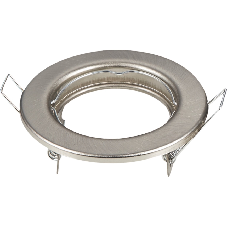 Aigostar - Conjunto de 2 molduras para spot de embutir GU10, diâmetro 8 cm, cromo mate