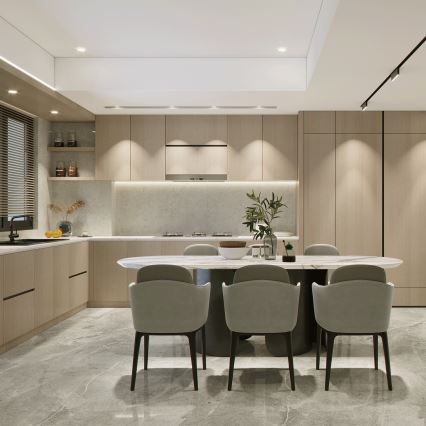 Aigostar - Conjunto de 3 luminárias de embutir LED/5W/230V 4000K Ø 8,5 cm branco