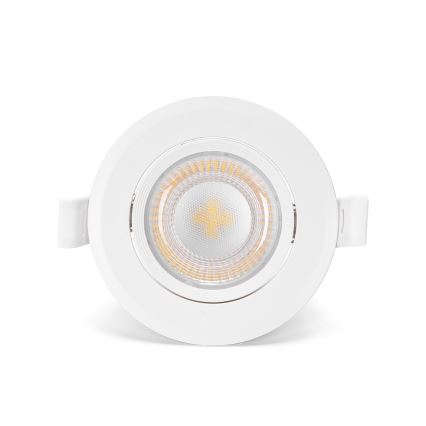 Aigostar - Conjunto de 3 luminárias de embutir LED/5W/230V 4000K Ø 8,5 cm branco