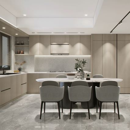 Aigostar - Conjunto de 3 luminárias LED de embutir, 5 W, 230 V, 6500 K, Ø 8,5 cm, branco