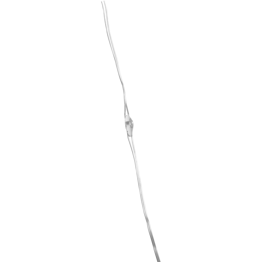 Aigostar - Cordão de luz LED para exterior 50 LEDs/3xAA IP44 5,3 m branco frio