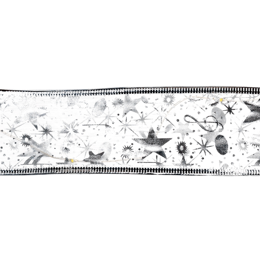 Aigostar - Cordão de luzes LED 100xLED/3xAA 10 m branco quente prateado