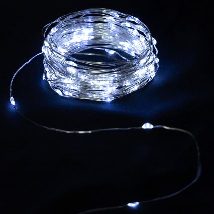 Aigostar - Cordão de luzes de Natal LED 20xLED/2x3V 2m branco frio