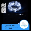 Aigostar - Cordão de luzes de Natal LED 40xLED/2x3V 4m branco frio
