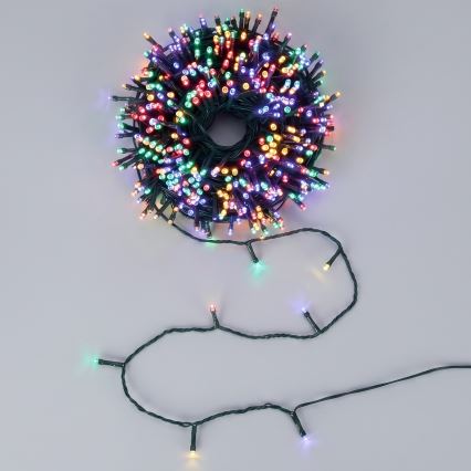 Aigostar - Cordão de luzes de Natal LED para exterior, 100 LEDs, 8 modos, 13 m, IP44, multicolorido