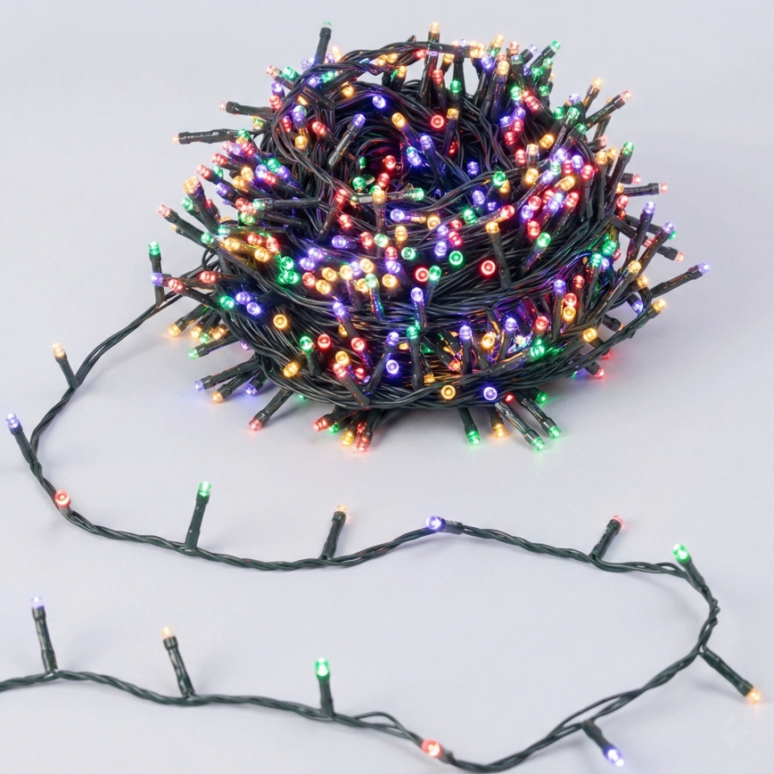Aigostar - Cordão de luzes de Natal LED para exterior, 100 LEDs, 8 modos, 13 m, IP44, multicolorido