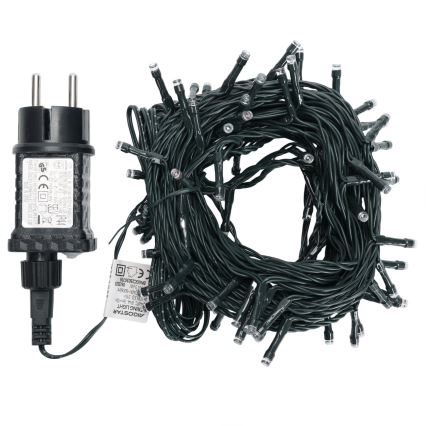 Aigostar - Cordão de luzes de Natal LED para exterior, 100 LEDs, 8 modos, 13 m, IP44, multicolorido