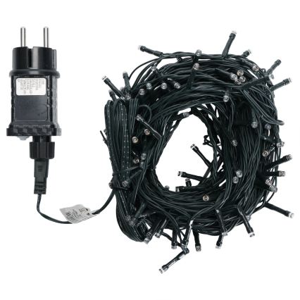 Aigostar - Cordão de luzes de Natal LED para exterior 150 LEDs/8 funções 18m IP44 branco quente