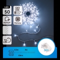 Aigostar - Cordão de luzes de Natal LED para exterior 150 LEDs / 8 funções, 3x pilhas AA, 5,3 m, IP44, azul