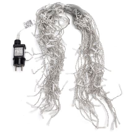 Aigostar - Cordão de luzes LED para exterior 200 LEDs/8 funções 10x0,4 m IP44 branco quente