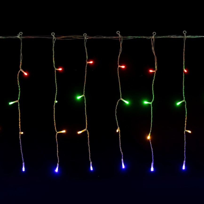 Aigostar - LED Guirlanda de Natal para exterior 200xLED/8 funções 3xAA 13x0,4m IP44 multicolorido