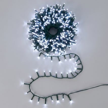 Aigostar - Cordão de luzes de Natal LED para exterior 2500xLED/8 funções 53m IP44 branco frio