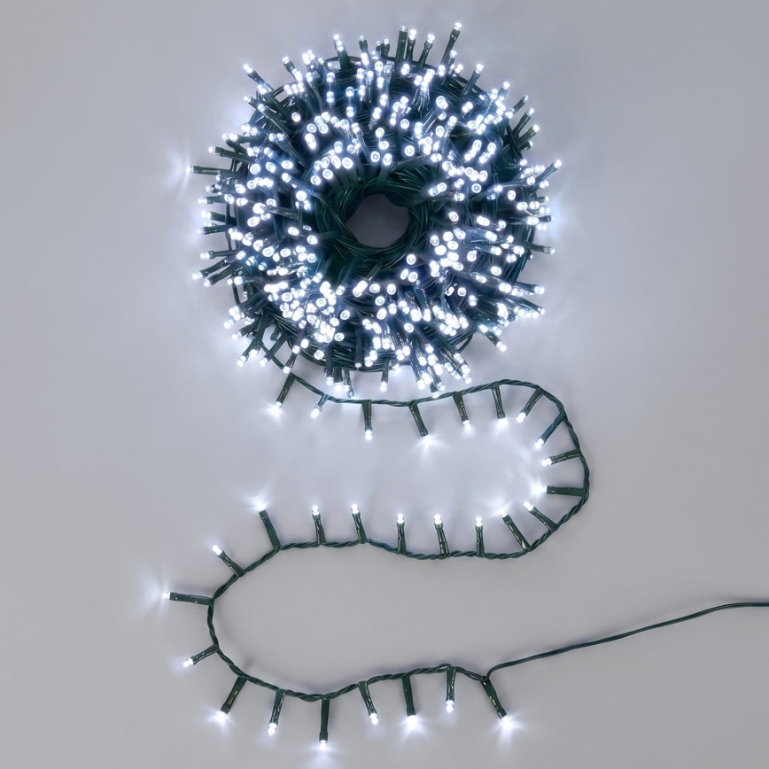 Aigostar - Cordão de luzes de Natal LED para exterior 2500xLED/8 funções 53m IP44 branco frio
