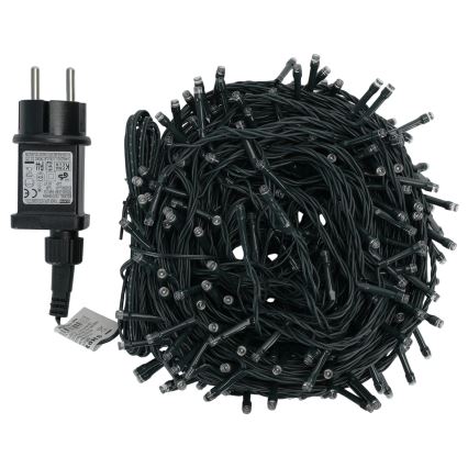 Aigostar - Guirlanda de Natal LED para exterior 300 LEDs/8 funções 30 m IP44 branco frio