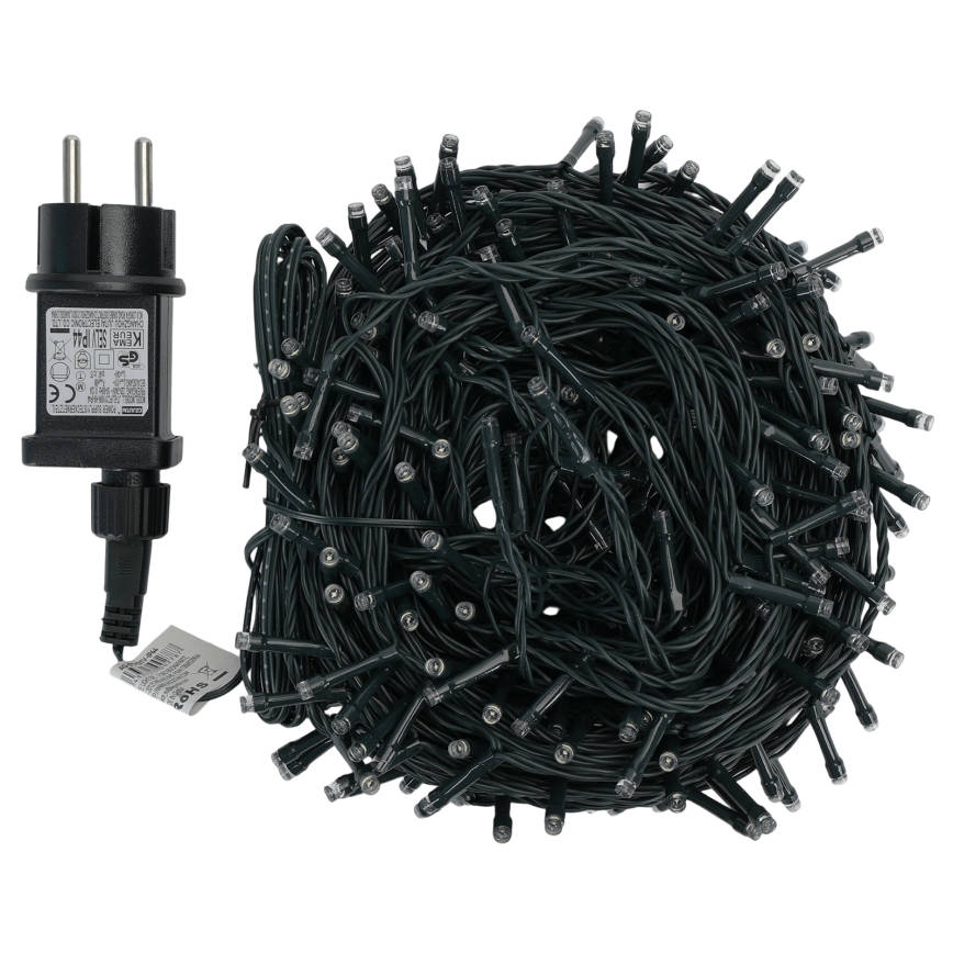 Aigostar - Guirlanda de Natal LED para exterior 300 LEDs/8 funções 30 m IP44 branco frio