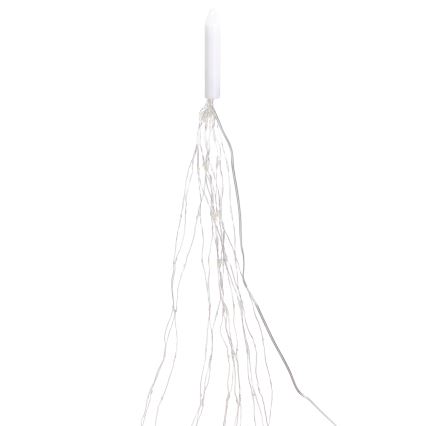 Aigostar - Cordão de luzes de Natal LED para exterior 300xLED/8 funções 4m IP44 branco quente