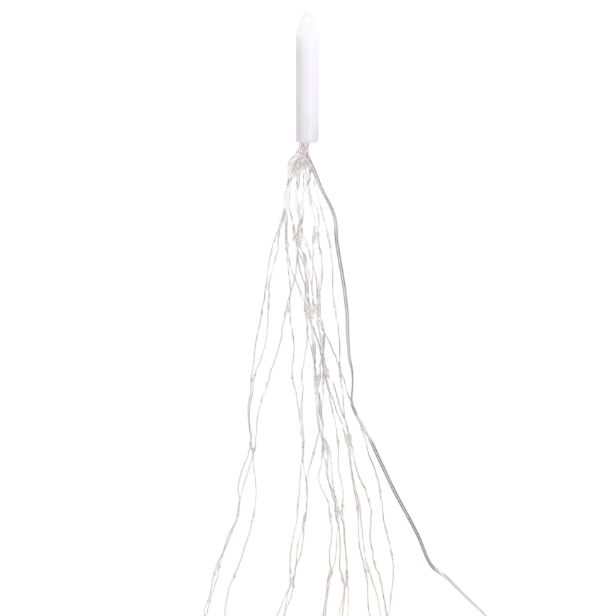 Aigostar - Cordão de luzes de Natal LED para exterior 300xLED/8 funções 4m IP44 branco quente