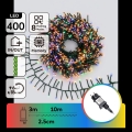 Aigostar - Cordão de luzes de Natal LED para exterior, 400 LEDs / 8 funções, 13 m, IP44, multicolorido