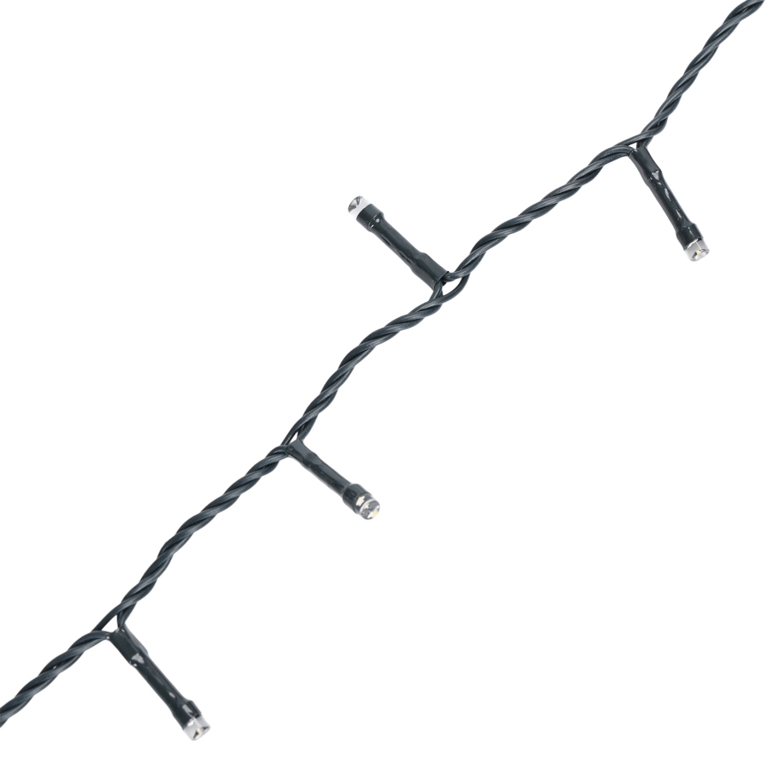 Aigostar - Cadeia de luzes de Natal LED para exterior 500xLED/8 funções 4xAA 25,3 m IP44 branco quente