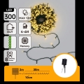 Aigostar - Cordão de luzes de Natal solar LED 300 LEDs/8 funções 32 m IP65 branco quente 1200 mAh