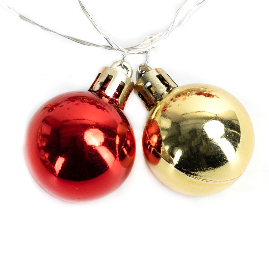 Aigostar - Cordão de luzes LED 20xLED/3xAA 2 m branco quente