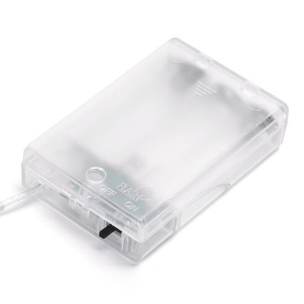 Aigostar - Cordão de luzes LED 50xLED/3xAA 5,3m branco quente