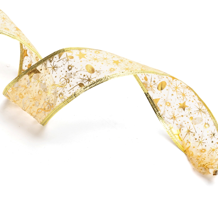 Aigostar - Cordão de luzes LED 50xLED/3xAA, 5 m, branco quente, dourado