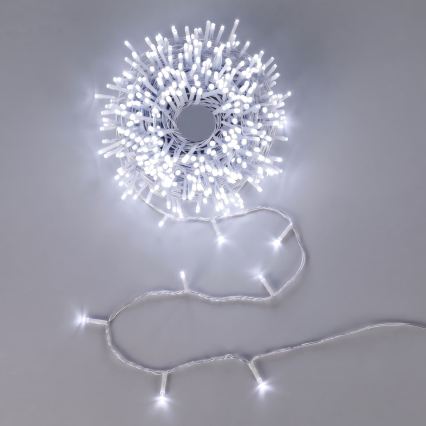 Aigostar - Cordão de luzes LED de Natal 50xLED/3xAA 5,3m branco frio