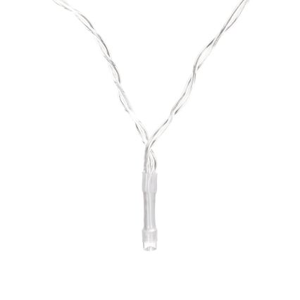 Aigostar - Cordão de luzes LED de Natal 50xLED/3xAA 5,3m branco frio