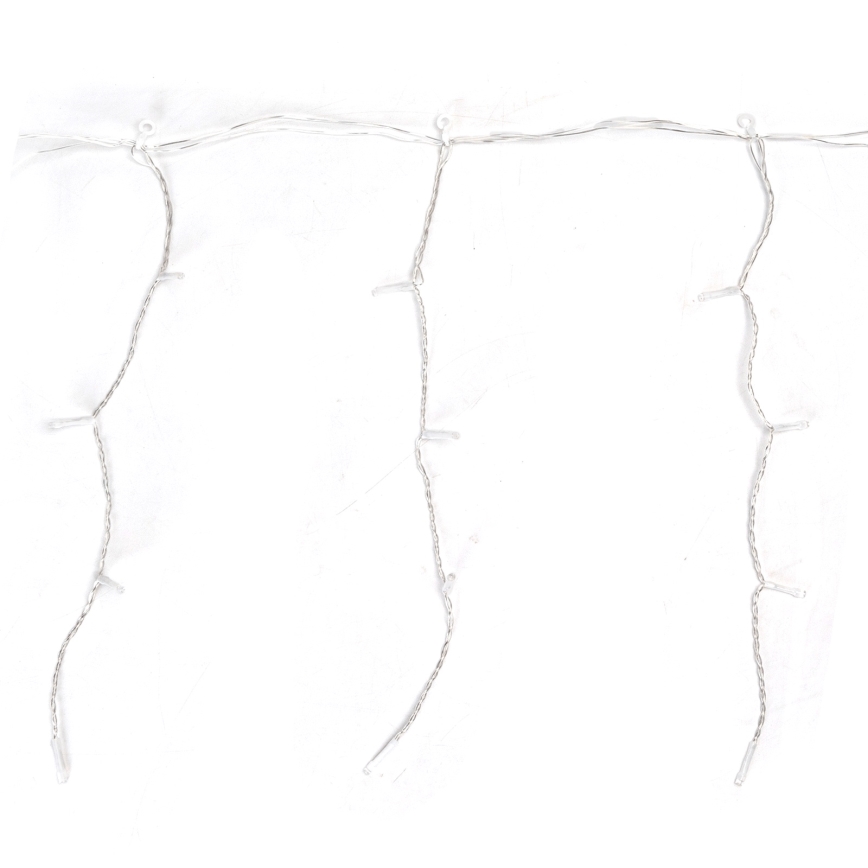 Aigostar - Cordão de luzes LED para exterior, 100 LEDs / 8 funções, 5 x 0,4 m, IP44, branco frio