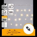 Aigostar - Cordão de luzes LED para exterior 200xLED 8x0,4m IP44 branco quente
