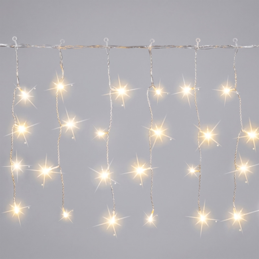 Aigostar - Cordão de luzes LED para exterior 200xLED 8x0,4m IP44 branco quente
