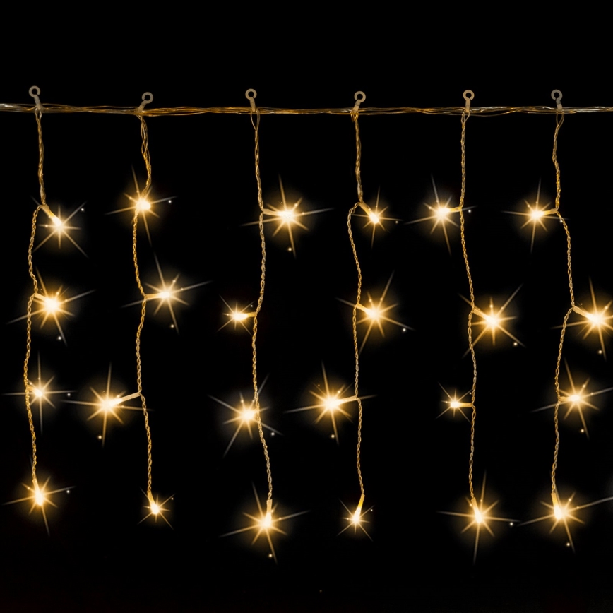 Aigostar - Cordão de luzes LED para exterior 200xLED 8x0,4m IP44 branco quente