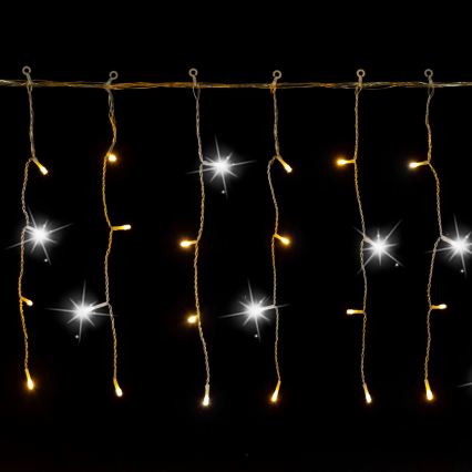 Aigostar - Cordão de luzes LED para exterior 200xLED 8x0,4m IP44 branco quente