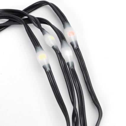 Aigostar - Cordão de luzes LED para exterior 50 LEDs/8 funções 3xAA 5,3 m IP44 multicolorido