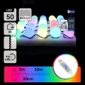 Aigostar - Cordão de luzes LED RGBIC 50 LEDs/5W/USB 10 m multicolorido