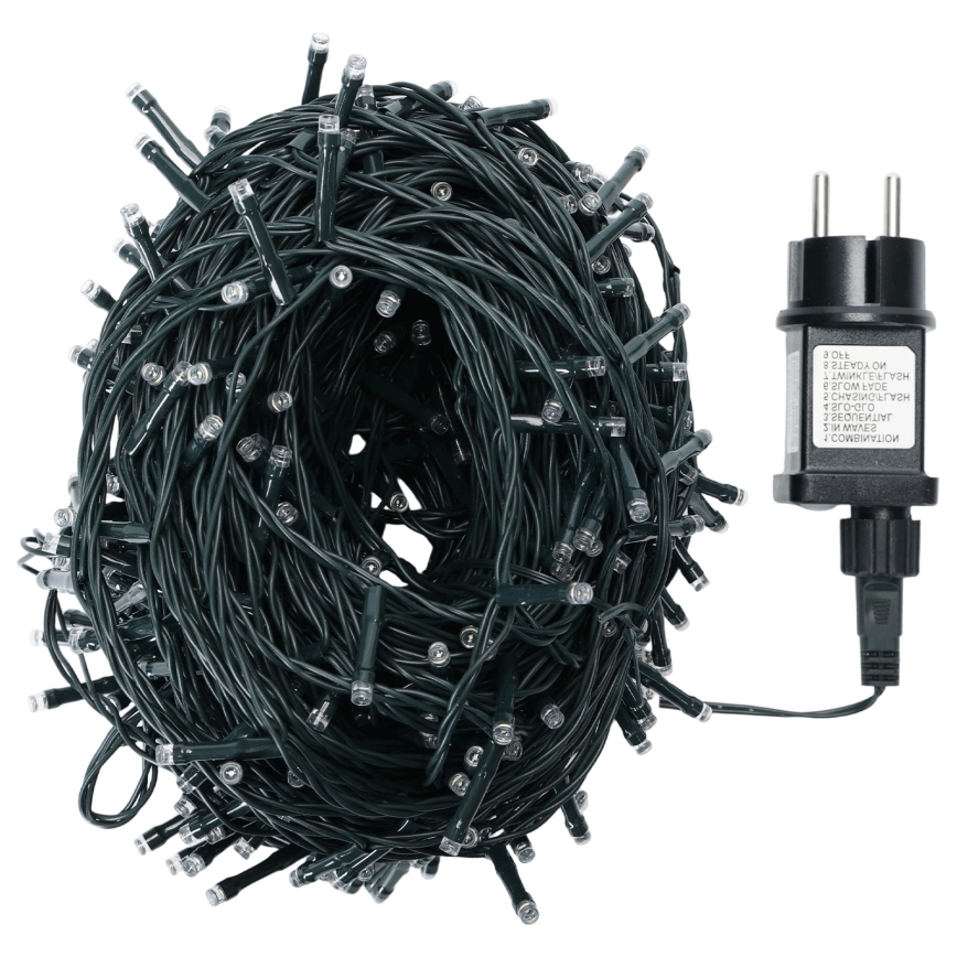 Aigostar - Cordão de luzes de Natal LED para exterior, 300 LEDs, 30 m, IP44, multicolorido